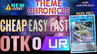 Theme Chronicles 0 UR Crusadia Black Garden Easiest Cheapest Fastest OTK  YuGiOh Master Duel [upl. by Nowtna156]