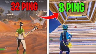 How to INSTANTLY Get Lower Ping in Fortnite Proof [upl. by Nylodnewg149]