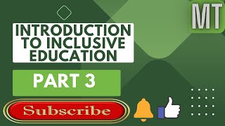 BEd third sem Inclusive practices Unit1 Part 3  useful for TET CTET competitive examsEM [upl. by Assereht]