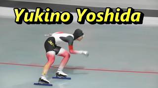 Yukino Yoshida gets 1st place again however Division BISU World Cup SpeedSkating20241123 [upl. by Jana]