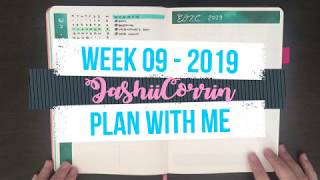 Weekly bullet journal setup 💜 Week 9 [upl. by Lohrman]