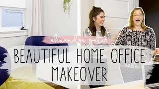 Bedroom Turned Home Office Makeover  Budget Decor [upl. by Audsley31]