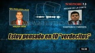 Nuevo audio juez Walter Ríos garantiza nombramiento de fiscal con “10 verdecitos” [upl. by Emma]