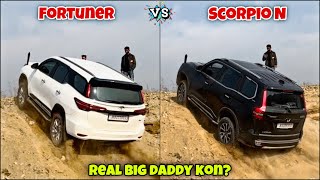 Scorpio N vs Fortuner  Which perform better on offroad [upl. by Ayala418]