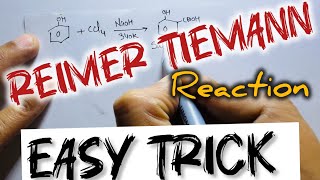 Reimer tiemann reaction Easy trick  organic chemistry [upl. by Piscatelli]