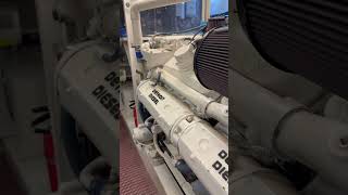 Engine room tour 94 foot Broward motor yacht boat luxuryyacht yachting engine yachtservice ￼ [upl. by Nnawaj]