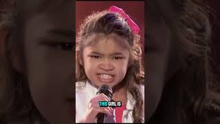 Angelica Hale covers “Girl On Fire” on AGT trending music agt [upl. by Ahsiuqel]