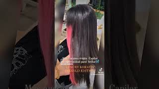 Cirugía Capilar keratina Luxury keratin24k beauty cabello [upl. by Nnep]