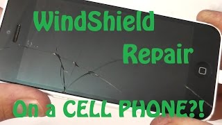 Using a Windshield Repair Kit on a Cracked Smart Phone [upl. by Carlisle866]