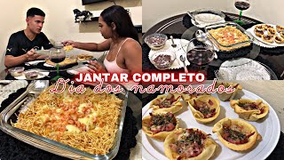 JANTAR COMPLETO ENTRADA PRATO PRINCIPAL E SOBREMESA simples e fácil … [upl. by Melleta]