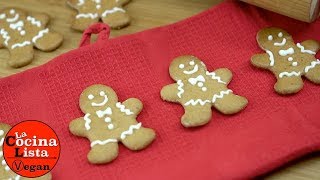 Deliciosas GALLETAS DE JENGIBRE😍  Receta Vegana  Navidad 🌲 [upl. by Yekcor]