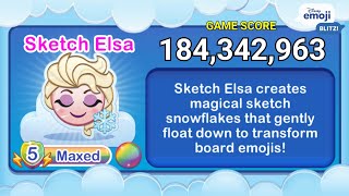 Disney Emoji Blitz SKETCH ELSA L5  Frozen  Rainbow  v62 [upl. by Gloriana108]