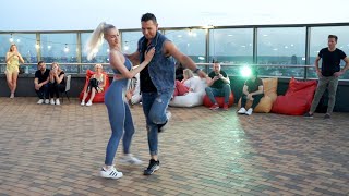 Azael amp Sindi  Europa Rooftop terrace Vilnius  Bachata Fever [upl. by Luna]