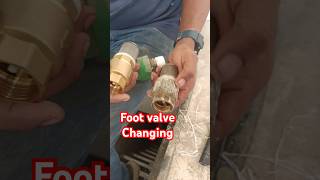 Foot valve changing 🚼plumbing pprpipe youtubeshorts [upl. by Nalyak]