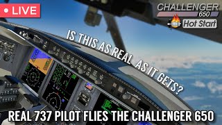 Hot Start Challenger 650  The Most Detailed Aircraft EVER  XPlane 11 [upl. by Rabassa]