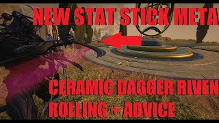 WARFRAME NEW BEST STAT STICK Ceramic Dagger Riven Rolling  The Duviri Paradox [upl. by Farver]