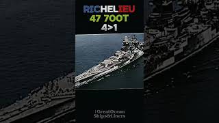 Allies VS Axis battleships Richelieu 🆚️ Roma part 1 ships edit shorts war [upl. by Fallon718]