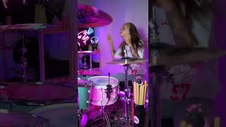 This GIRL SMASHES the DRUMS 🤯 shorts [upl. by Charmian341]