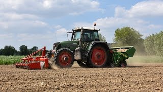 Fendt 714 vario amp Hassia aardappelplanter [upl. by Nodnorb304]