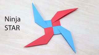 How to Make Origami Shuriken Ninja Star  Easy Origami Ninja Star [upl. by Lissie]