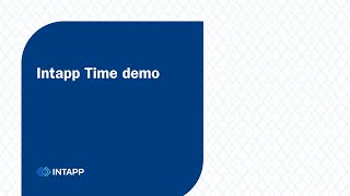 Intapp Time Demo [upl. by Cooke]