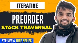 L9 Iterative Preorder Traversal in Binary Tree  C  Java  Stack [upl. by Viva961]