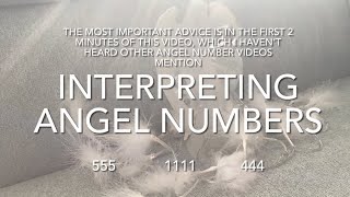 Interpreting Angel Numbers  Do You Remember What You Were Thinking About Before Seeing The Numbers [upl. by Eihs]