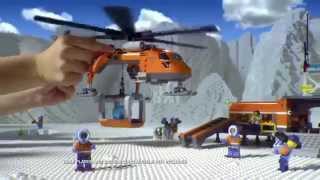 LEGO City Arctic  2014 Commercial  60034 Arctic Helicrane amp 60036 Arctic Base Camp [upl. by Llecram]