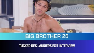 Big Brother 26 Tucker Des Lauriers Exit Interview [upl. by Elokkin]