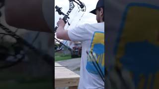 How Powerful is a Bow with a field tip vs broadhead archery beereal hunting shorts [upl. by Naitsyrk619]