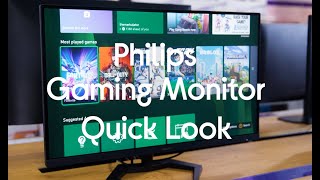 PHILIPS Evnia Quad HD 27quot VA LCD Gaming Monitor  Quick Look [upl. by Hplodur]