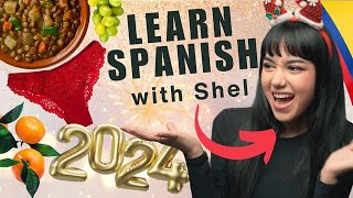 Strange New Year’s Traditions Around The World  Beginner Spanish [upl. by Rhu893]