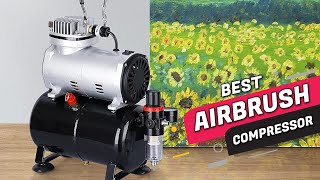 Best Airbrush Compressors Review 2023  With Cooling Fan Regulator Tattoo Graphic and So On [upl. by Yhtommit275]