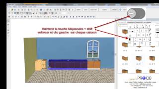 Logiciel 3D PRO100 pour vos design 3D la fabrication de cuisine et mobilier [upl. by Kacy]
