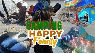 AİLEM İLE KAMPCAMPING WITH MY FAMILYZıpkınla Balık Avı  Spearfishing  NATURE [upl. by Deppy]