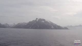 Zeitraffer Norwegen Hurtigruten MS Nordlys Hammerfest nach Loppa Øksfjord Finnmark Hurtigruta [upl. by Netfa]