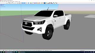 SketchUp 2017  MSPhysics Toyota Hilux Revo  Example  ©31Dec2020 [upl. by Aramot55]