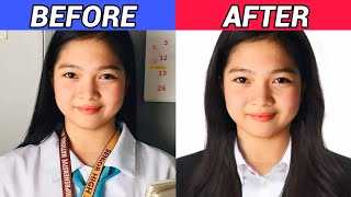 How to edit your photo ID  DIY 2x2 picture with formal attire  TikTok trend Tutorial [upl. by Coney]