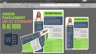 Comment créer un CV Etudiant facilement en Ms Word 2024 [upl. by Ahsiri]