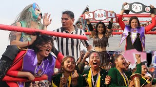 कडा भिडन्त Nepali wrestling 2023 भगवतीले अमेरीकी सादिकालाइ हराइन  Bhagawati Khadka VS Sadika [upl. by Eugine991]