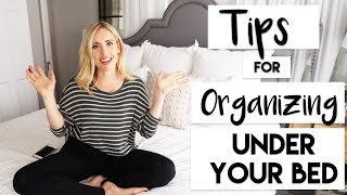 ORGANIZE  FIVE Storage HACKS for Under Your Bed [upl. by Lishe]