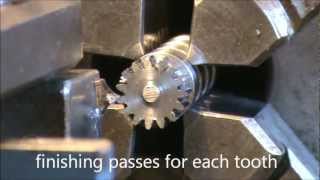 Broaching external gears on lathe  planetary gear [upl. by Emersen]