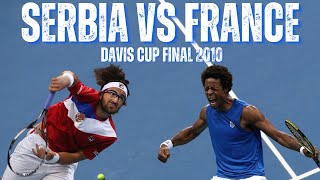 2010 DAVIS CUP FINAL  SERBIA VS FRANCE  MENS SINGLES TENNIS  TIPSAREVIC VS MONFILS [upl. by Langston256]