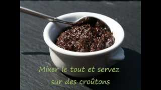 Recette  Tapenade olives noires  Recipes  Tapenade black olive [upl. by Reisman]