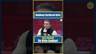 Rajdeep Sardesai gets factchecked by Nitin Gadkari [upl. by Radborne894]