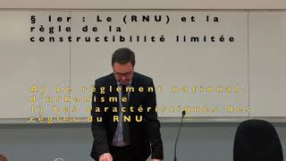 Droit de lurbanisme 2020 2021 009 règles nationales RNU 1 [upl. by Inahs538]