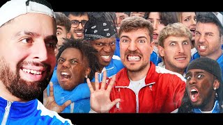 50 YouTubers Fight For 1000000  Is This The Best Mr Beast Video This is my reaction [upl. by Nalo]