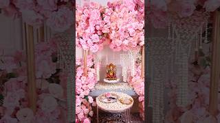 Ganpati Bappa Is Almost Here Recreate this quick opulent floral set up for welcoming Bappa 💗🌸 [upl. by Gnes]