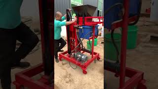 single phase electrical power hydroform clay cement soil mud interlocking brick making machine [upl. by Renaldo456]