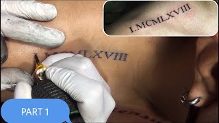 Roman numerals Tattoo Part 1 [upl. by Sucirdor]